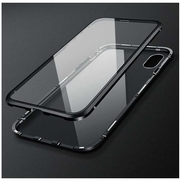 iPhone XS Max Full Deksel Premium Glassbak V4 Transparent transparent