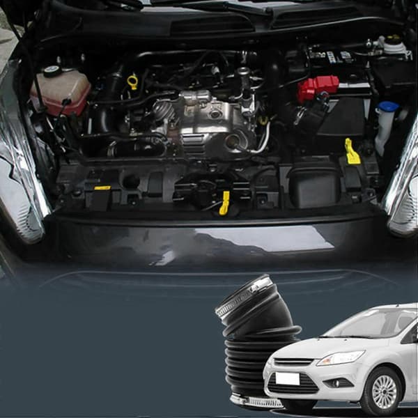 4X Luftboks Indsugningsslange Rør til Focus MK2 2005-2011 C-Max Induktion 1684286 Black
