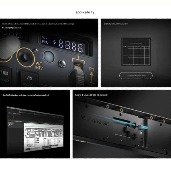 WINWING PAP3 Flight Simplayer MCP Kontrolpanel Simulator TIL PMDG 737/ZIBO iFkT