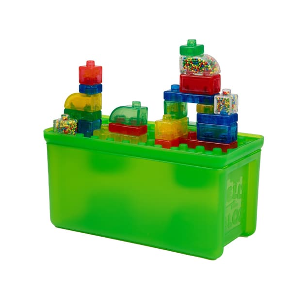 Jelly Blox Building Blocks with Storage Case, 30 Pieces Multifärg 2