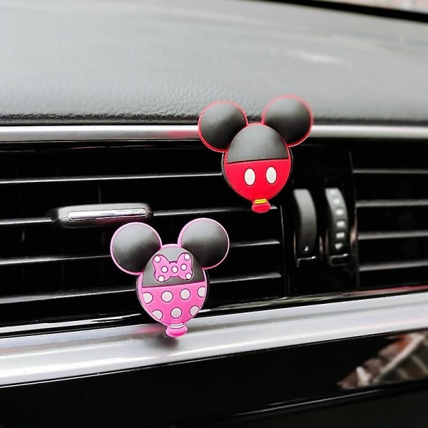 Söt Mouse Car Parfym Air Freshener Cartoon Mouse's Auto Avgashål Aromaterapi Clip Partihandel