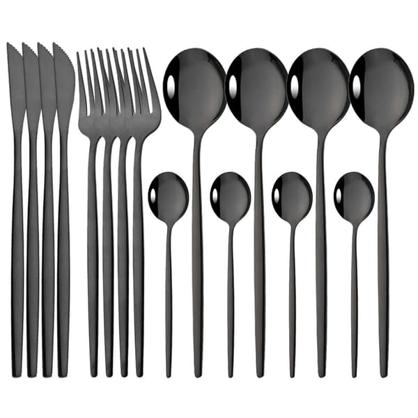 16 stk. Cuchillo, Bestikksett for middag Maple Rustfritt Stål Rosa Black
