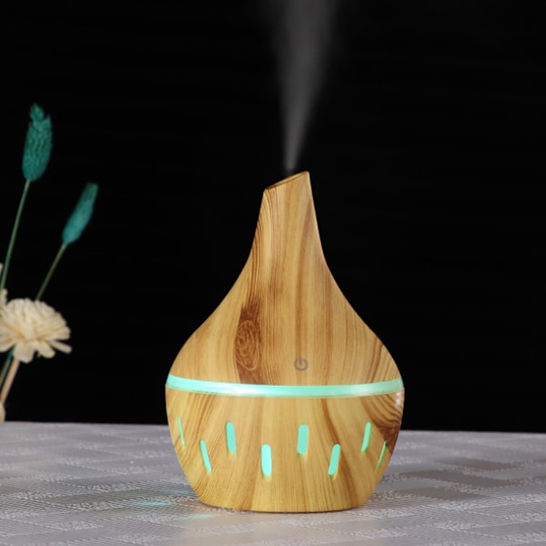 Mini USB 300 ml aromaterapi eterisk oljediffuser luftfuktare med 7 LED-ljus för sovrum