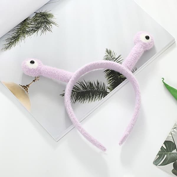 Snegles hårband for ansiktsvask LYSLILLA