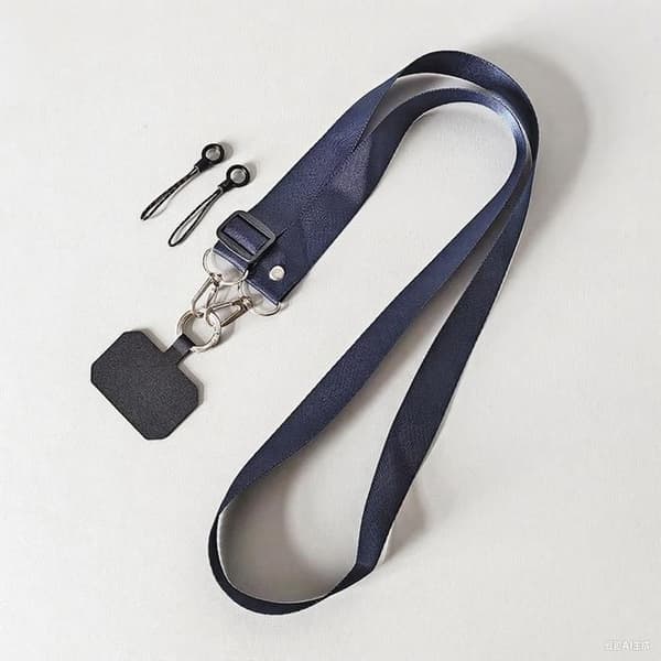 1 Justerbar nylon telefonrem, universal patch, til smartphone, daglig brug.
