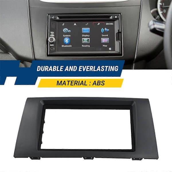 Til Swift 2005-2010 2 Din Audio Panel DVD Navigationspanel Ramme Bil Facias Stereo Radio Panel dark gray