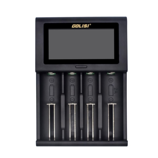 2A LCD-skärm Snabb USB batteriladdare för 18650 26650 14500 batteri - 1407808