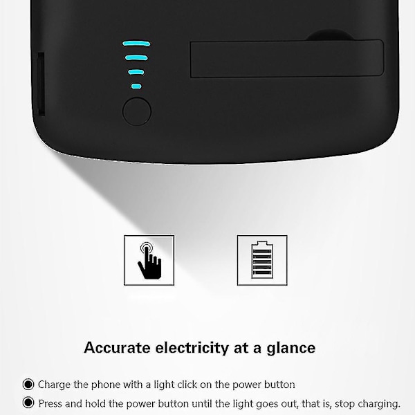 S21 Batterioplader Etui til Samsung Galaxy S21 Ultra Bærbart Udvidet Opladningsetui til Galaxy S21 Plus Fe Power Bank Etui 5g