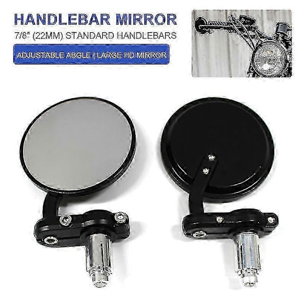 Qx Universal Motorcykelstyre Bar End Backspegel För Honda Cb500 Cb650r Cafe Racer För Yamaha Mt07 Mt09 Mt 09 För Suzuki