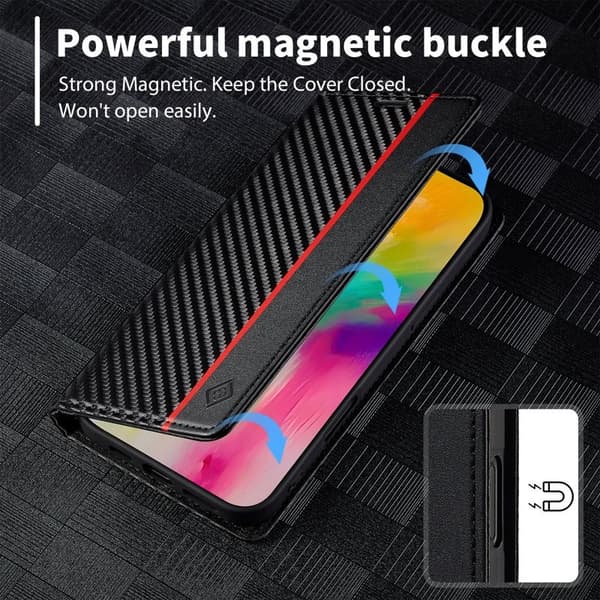 LC.IMEEKE iPhone 16 Pro Max Pungcover Kunstlæder - Hvid