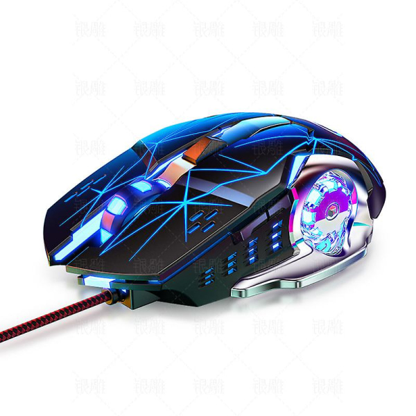 4g trådlös mus 5-knapps uppladdningsbar mobil optisk mus med nano USB mottagare, 3 justerbara dpi-nivåer, färgglada ledlampor för bärbar dator, pc, komp