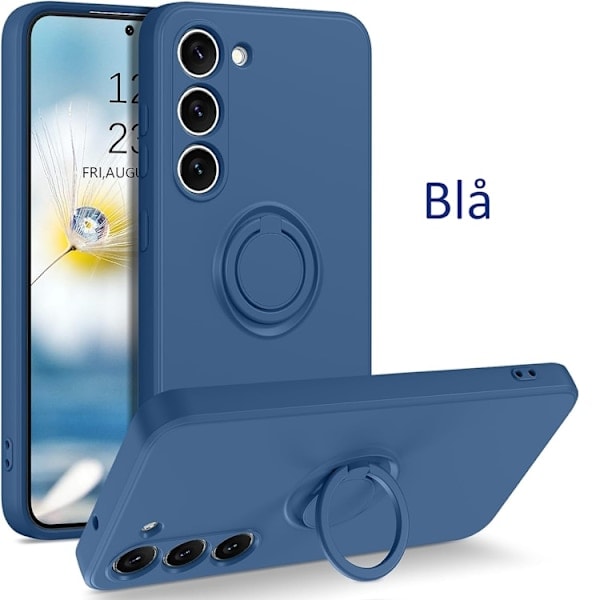 Samsung S22 - Valitse Väri Silikonikuori Iskunkestävä Magneettinen Sormus Läpinäkyvä Läpinäkyvä_ca Läpinäkyvä Transparent Transparent