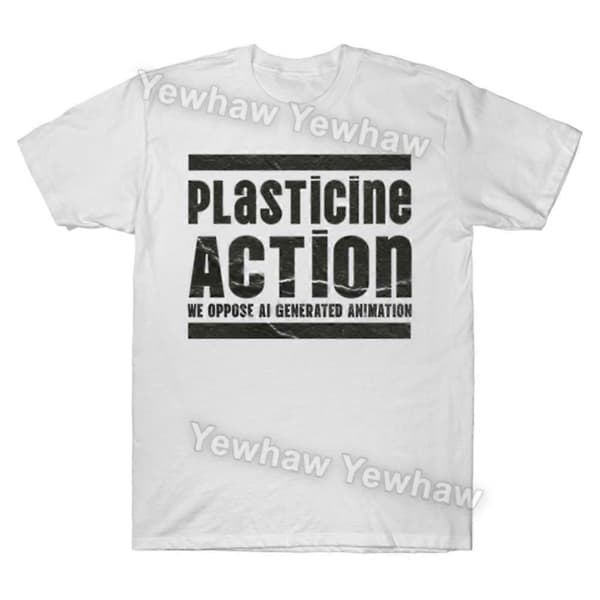 Plasticine Action // Loukkaava T-paita White L