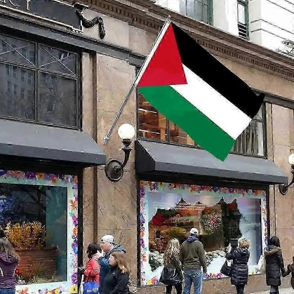 Stort Palestina-flagg 150 x 90 cm for utendørs bruk 5cps