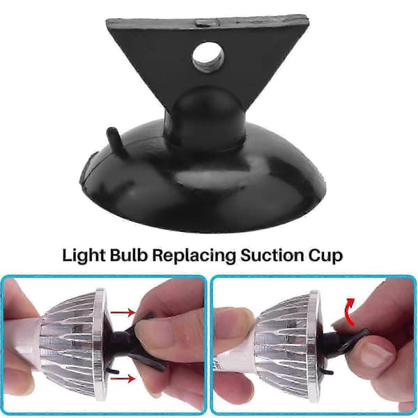 25 st PVC-sugkoppslampbytare för LED Halogen Mini Track