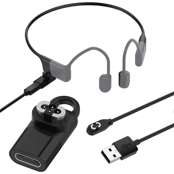 Type A Shokz Openswim Pro S710 -luujohdekuulokkeiden lataussovitin, Type-C magneettinen