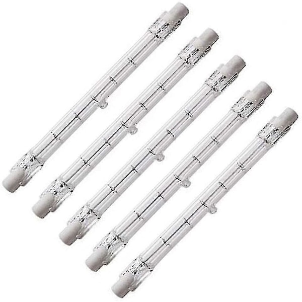 Dimbar R7s 189mm 100w Halogenpære Ac220-240v J189 Lineær Halogen Flomlys For Landskap, Sikkerhet, Gatebelysning (sett med 5)