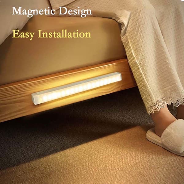 Slim Rechargeable LED Motion Sensor Light - Warm Light, Magnetic Mounting 66 300 mm