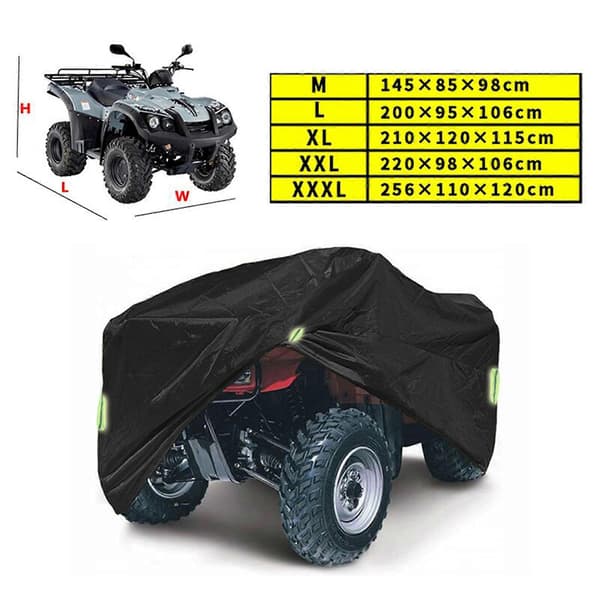 Fyrhjuling ATV Skydd Universal 190T Vattentät Resistent Dammtät 3XL