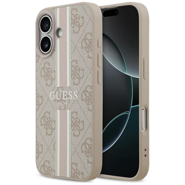 Guess 4G Printed Stripes MagSafe-deksel til iPhone 17 rosa