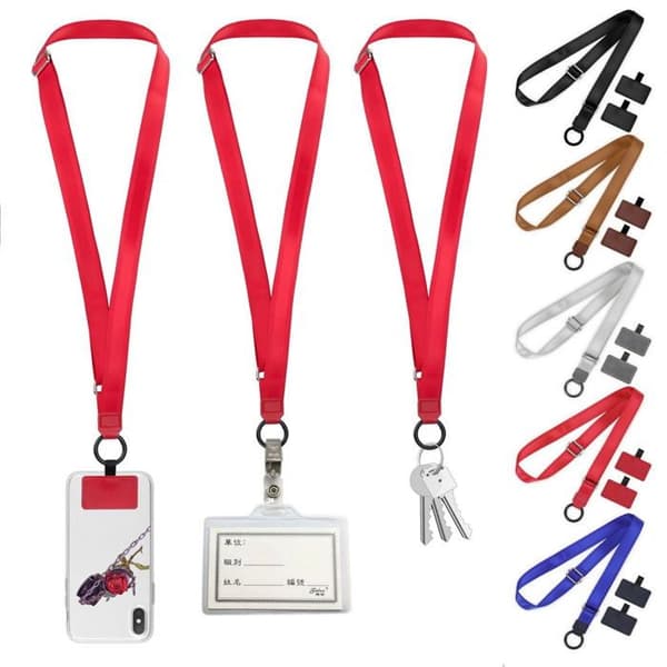 1 Justerbar nylon telefonrem, universal patch, til smartphone, daglig brug.