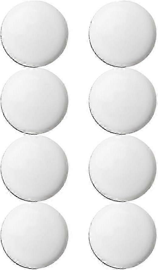 Magnetiska duschdraperivikter, set om 8 ABS vindtäta klämmor för badrumsfoder, dukar, flaggor (vit)