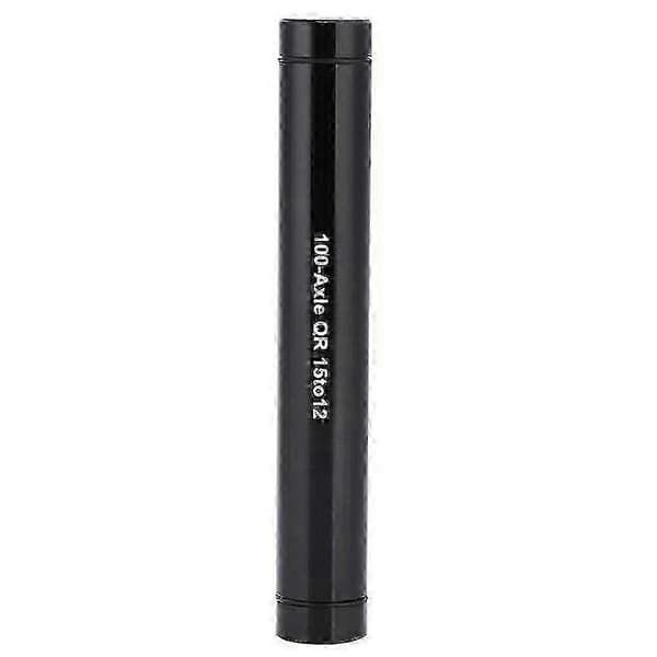 15 mm - 12 mm läpiakselinavan sovitin polkupyörän pyörille - musta black