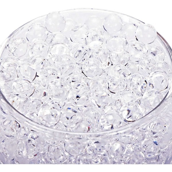 10 000 stk. Gelkuler, Vannperler for vaser, Vannperlesett for dekorering av hjemmeplanter, håndverk og vasefyll (Transparent farge)