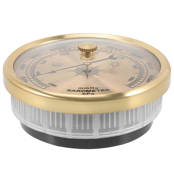 Barometer med urskive for hjemmebruk, justerbar aneroidbarometer, multifunksjonell barometer