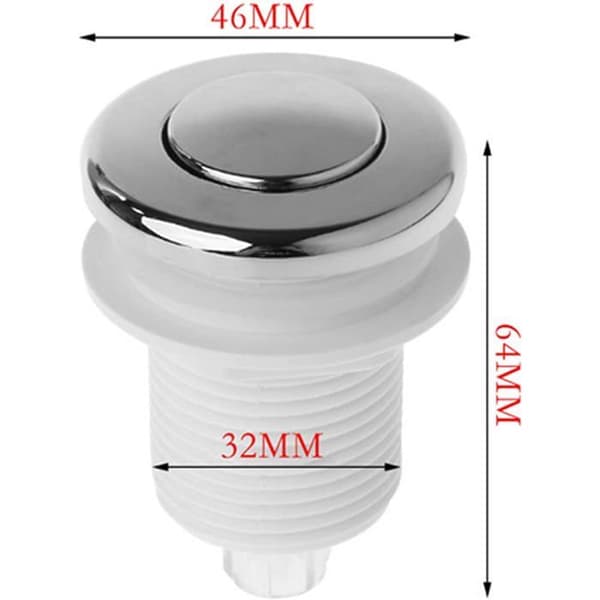 Trykknappbryter, søppelbryter, luftbrytersett for badekar/spa, søppelbryter - 32 mm
