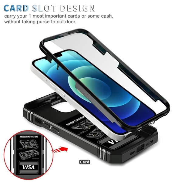 iPhone 15 -kotelo CamShield Armor Ring musta 69