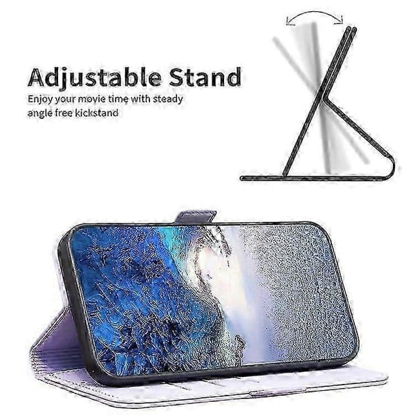Samsung Galaxy A56 5G Plånboksfodral i Läder Purple