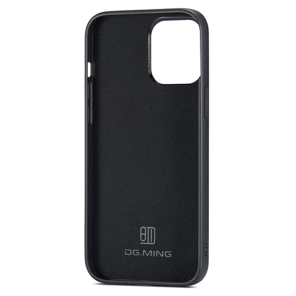 DG.MING Kompatibel med iPhone 14 Pro Max Cover Læder Glitter Sort 50