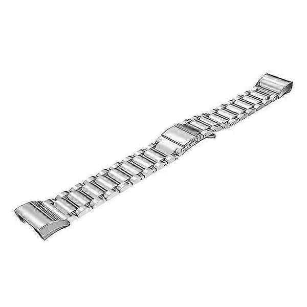 316L Rostfritt Stål Klockarmband för Fitbit Charge 2 Silver