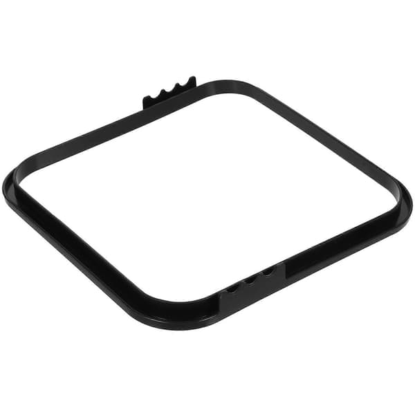Affaldsposeholder til firkantede beholdere, forenkler posehåndtering uden at ridse hænderne Black 21.20X21.20X2.00CM