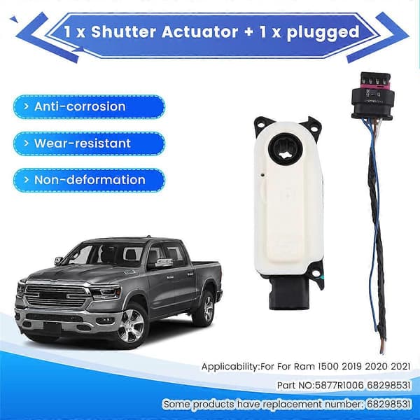 Grillestyringsmotor til hjemmebil til Dodge Shutter Actuator+Plugged