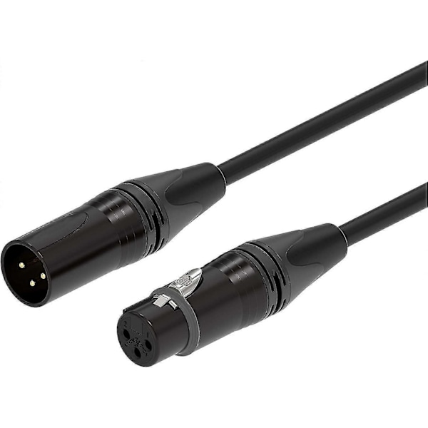 Balanceret mikrofonkabel | XLR han 3-ben til XLR hun 3-ben, 15m/49.21ft