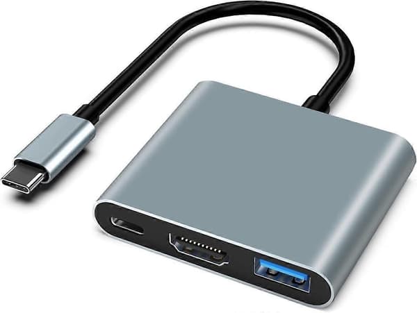 2025 Seneste Model USB C til HDMI-adapter, 3-i-1 HDMI til USBC Digital AV Multiport-adapter, USB Type C-konverter