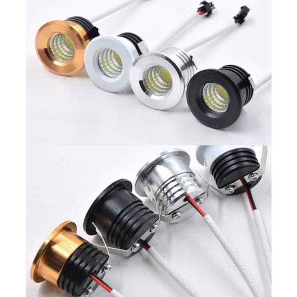 6 minisyvennettyä LED-kohdevalaisinta - 3W - 3.8cm - Lämmin valkoinen