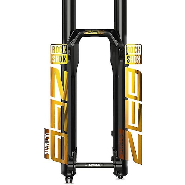 Otwoo Readu 2021 Rockshox Zeb Ultimate Mountain Bike Gaffel Dekaler Sykkel Gaffel Klistremerker B Bright gold