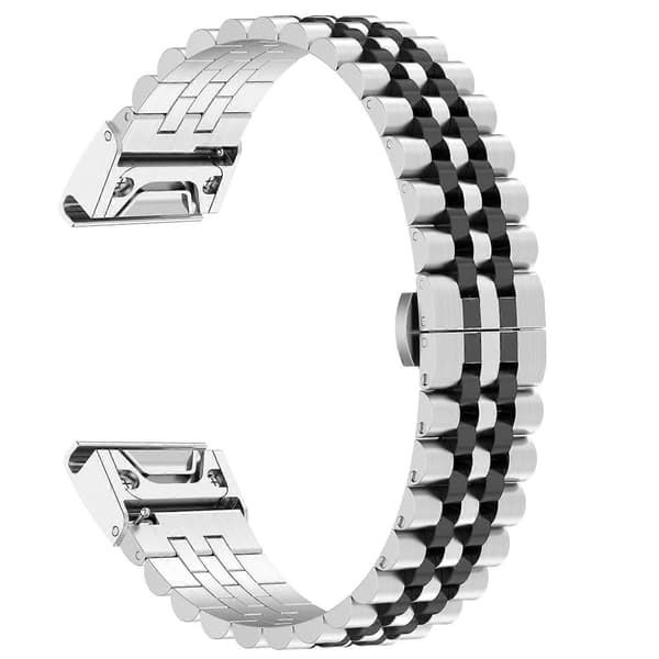 Garmin Fenix 7S -kellon rannekkeet Multicolor Silver\/Black B