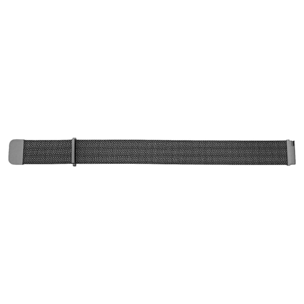 20 mm metal mesh urrem i rustfrit stål med hurtigudløsning, generel urrem til Galaxy Watch, til Vivoactive HR, til Amazfit GTS 2 Mini, sort