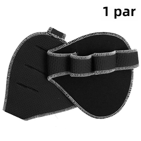 Handflateskydd Gym Fitnesshandskar Halvfinger Lyftning Handflata Hantelgrepp Pads Tyngdlyftning Träningshandske Gym Träning White-NO Silicone