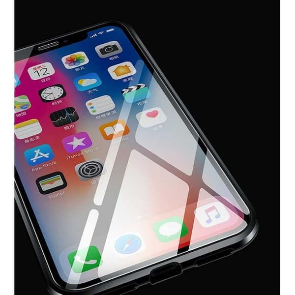 iPhone XS Max Full Deksel Premium Glassbak V4 Transparent transparent