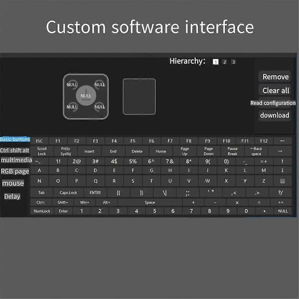 USB volumkontroller USB kablet + Bluetooth multimediekontroller tilpasset lite tastatur volumjustering Black