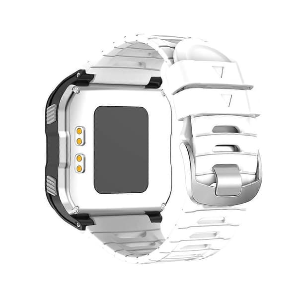 (Ny) Solid farge silikon erstatningsklokkereim for Garmin Forerunner 920XT White
