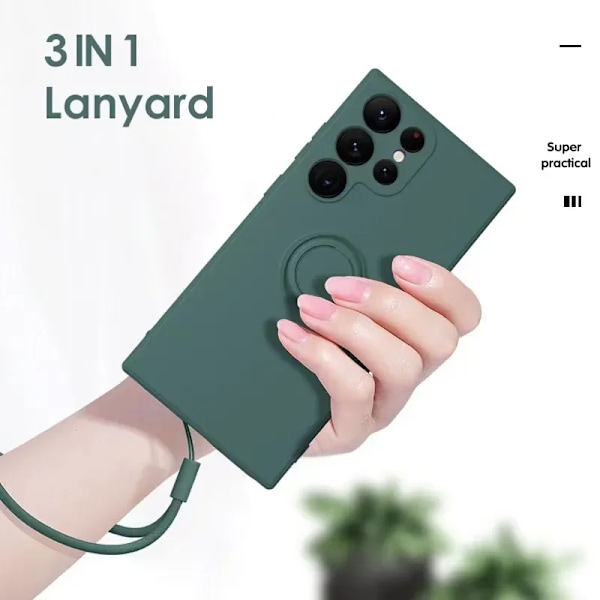 Nestemäinen silikonirengaskotelo, yhteensopiva Samsung Galaxy S23 Ultran kanssa, 360 suojaava pehmeä kangaspuhelinkuori S23Plus S22 Ultra S21Ult For Samsung S22 Plus