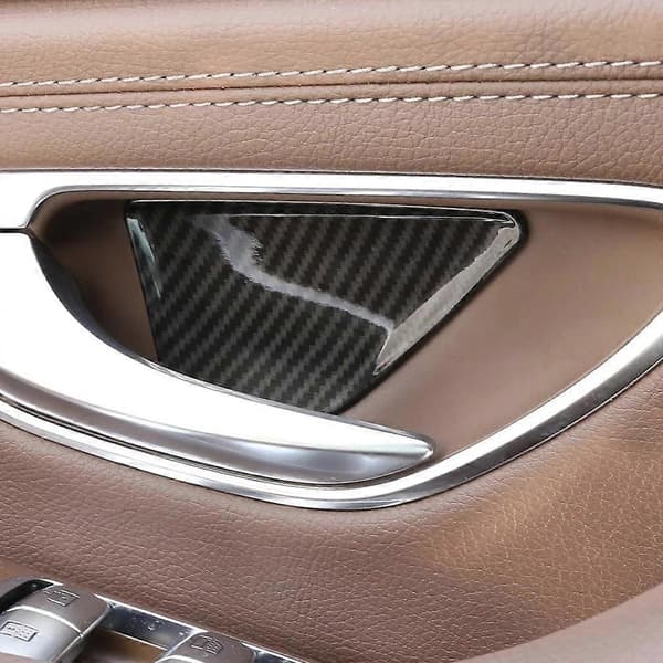 Kulfiber Indvendig Dørskål Dækpanel til C-klasse W205 15-20 E GLC W213 X243 16-20 carbon fiber pattern
