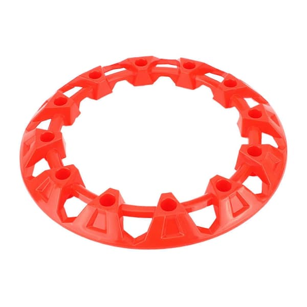 Generisk ATV Fælgbeskyttelse Dekor Modifikation Dele Multiformål Red 10 Inches