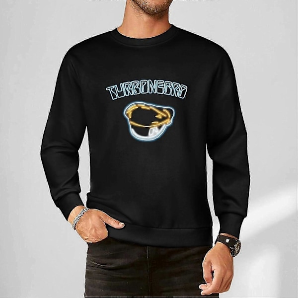 Turbonegro '30-årsjubileum' Långärmad Crewneck 100% Bomull Pullover Unisex Sweatshirts Svart Hög kvalitet släta linjer 3XL